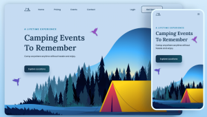 image of Camping Website Design